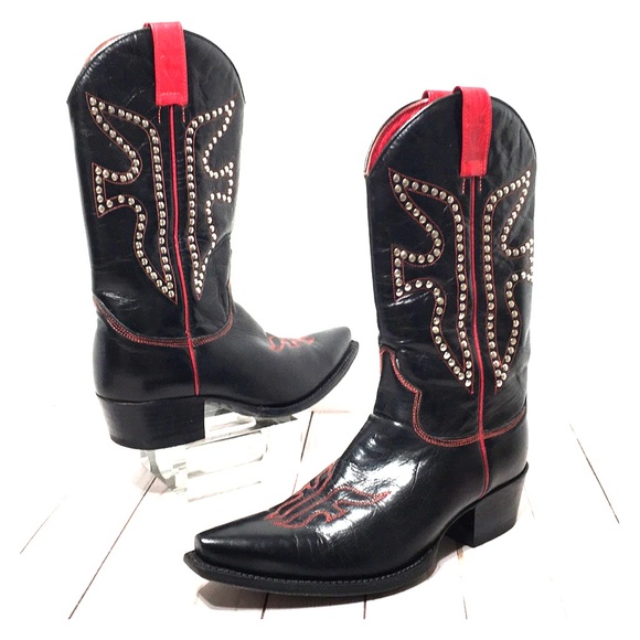 studded cowboy boots